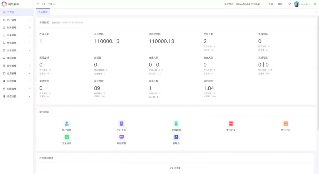 【全开源】多语言量化理财挖矿虚拟币交易源码/详细部署文档/前后端vue/服务端PHP