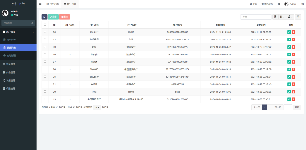 【全开源】全新多语言 交易所微盘 秒合约 微交易 虚拟币 外汇 黄金 股票 投资理财 控制盘