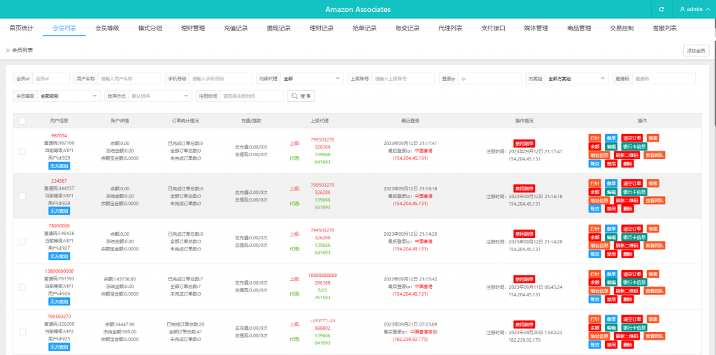 【全开源】新版多语言 海外刷单抢单商城 订单自动匹配系统 抢单系统 分组模式 打针 vue php